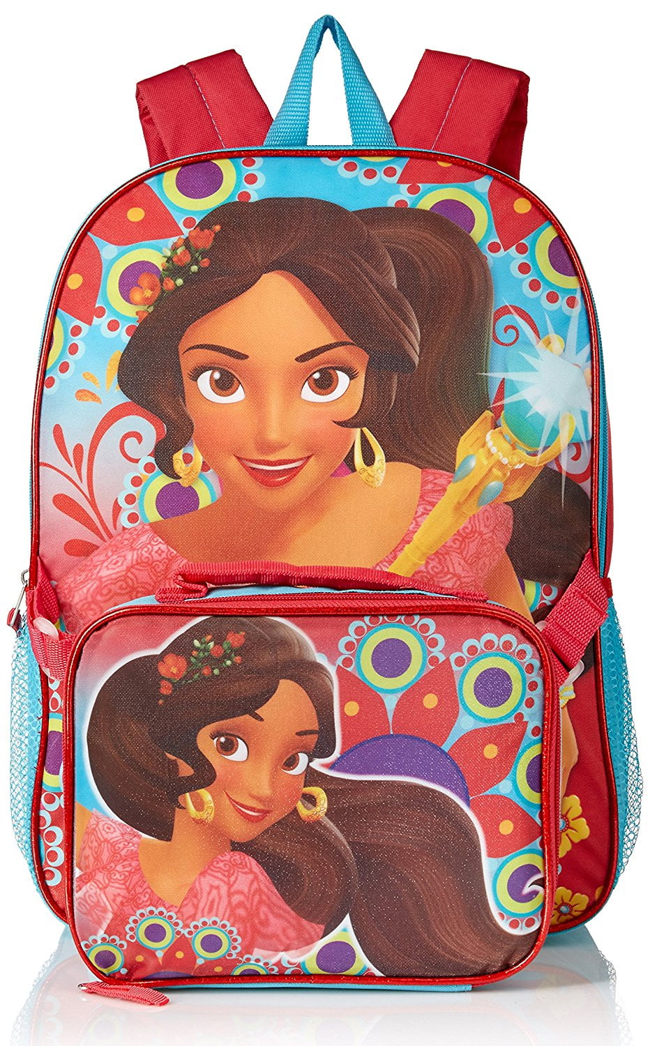 Disney Girls' Elena Backpack with Lunch Box Bag Kit