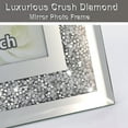 thumbnail image 2 of Crushed Diamond Wedding Mirror Photo Frame, Crystal Silver Glass Picture Frame For Photograph Size 8x10 inch, Pack of 2 Pieces, table top Stand frame & Wall Frame. Bling Sparkle Crushed Diamond Home Decor., 2 of 2