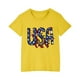 thumbnail image 1 of Vestido Corto de Verano Niños Niños Niñas Camiseta de Algodón Cuello Redondo Lindo Día de la Independencia Imprimir Top, 1 of 6