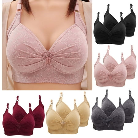 Seasonal Savings  Large Size Women s Lace Flower Bra  Gathered Underwire  Soft Material  Comfortable Daily Wear  Bralette  Nursing Bra  Supportive Bra  Seamless Bra  Womens Bras No Underwire