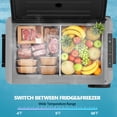 thumbnail image 3 of KNDKO 12V 53QT(50L) Car Refrigerator, -4°F to 68°F Portable Fridge or Freezer with 12/24V DC & 110-240V AC for Car, Truck, RV, Camping, Home, Road Trips, 3 of 7