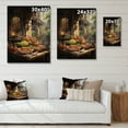 thumbnail image 4 of Designart "A Lively Food Barbecue wall art I" Food & Beverage Print on Natural Pine Wood, 4 of 5