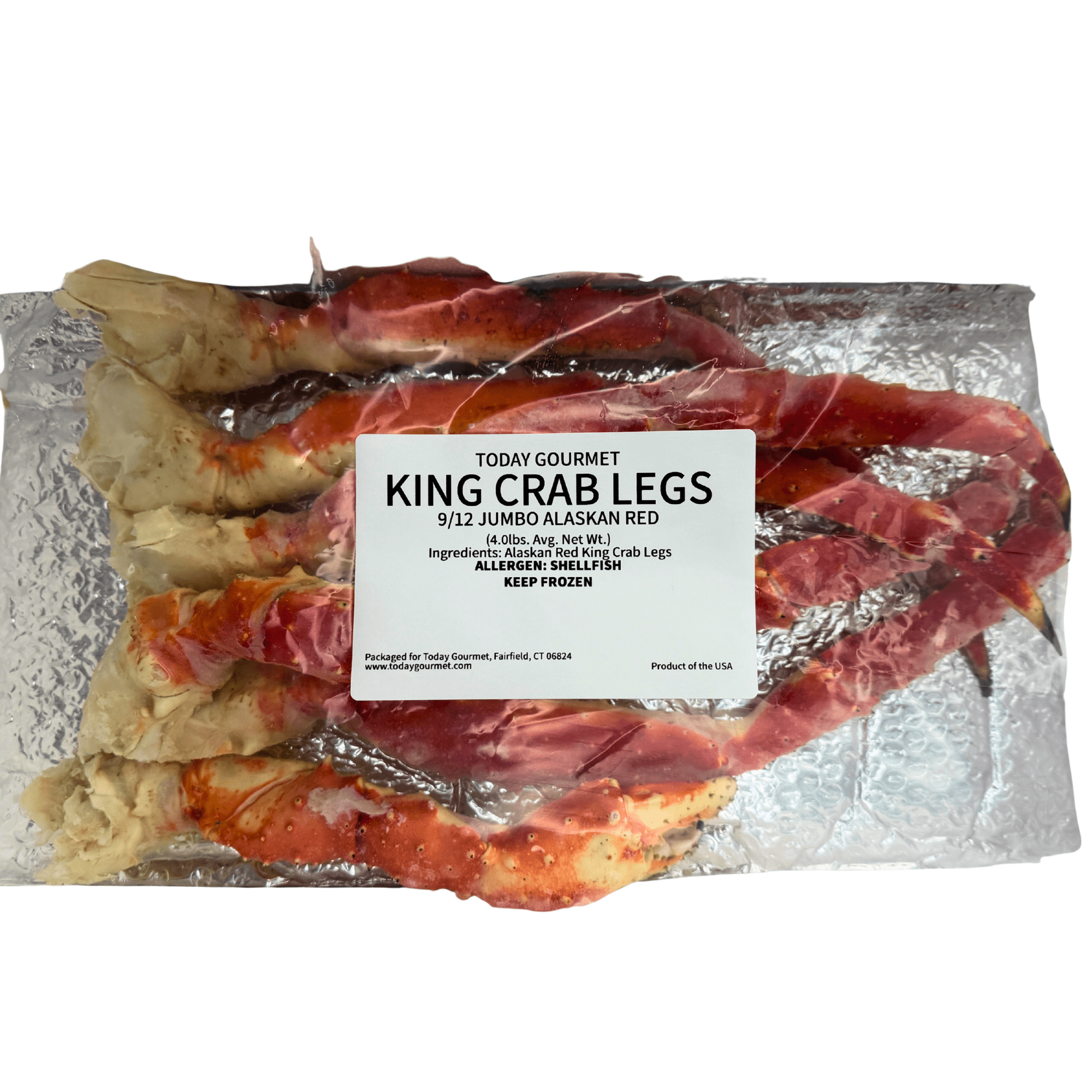 Today Gourmet - Alaskan Red King Crab Legs Jumbo 9/12 Count (4lbs)