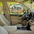 thumbnail image 6 of KUIFORTI Car Window Shades for Baby - 2 Pack Funny Dogs Sun Shade Blocker, Breathable Car Rear Side Window Shade Sunshade for SUV, UV Protection for Kids Family Pet, 6 of 8