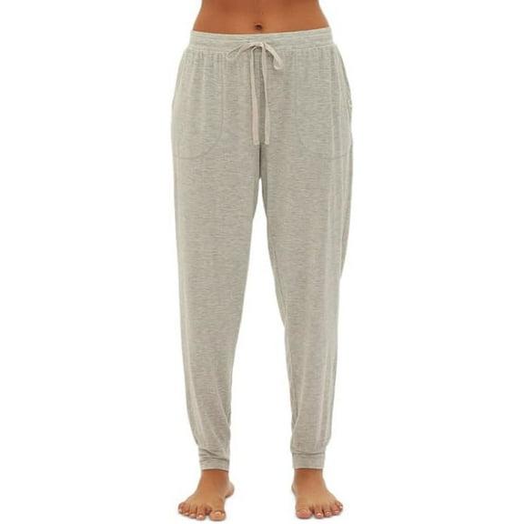 Gap GapBody Women’s Drawstring-Waist Jogger Pajama Pants (Grey Heather, X-Large)
