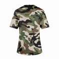 thumbnail image 3 of BDPORKAS Scrubs for Women Tops Summer Casual Nurse Working Uniform Cross V Neck Graphic Camo Print Short Sleeve Blouse T-Shirts Workwear with Pockets, 3 of 3