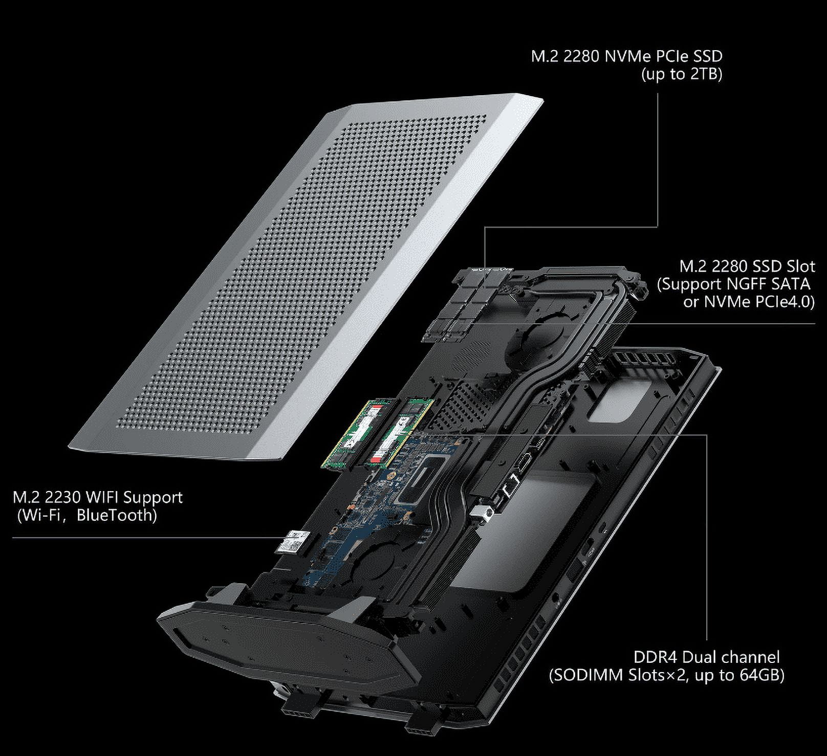 MINISFORUM NUCXI7 Intel Core i7 11800H Ultra Thin 8K Displays