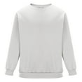 thumbnail image 5 of Admvng Mens Sweatshirt Solid Color Casual Long Sleeved Round Neck Base Sweatshirts, Size S-3XL, 5 of 7