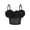 Black, variant on Women's 3D Floral Crop Top Mesh Push Up Corset Sleeveless Crop Top Club Party Bustier Vest