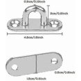 thumbnail image 2 of Heavy Duty U-Shape Metal Hooks, 6 Pack Stainless Steel Wall Brackets with 2 Holes, 40kg Capacity Screw-On Coat Hooks, 2 of 5