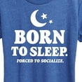 thumbnail image 3 of Instant Message - Born To Sleep - Women's Short Sleeve Graphic T-Shirt, 3 of 6