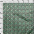 thumbnail image 3 of oneOone Cotton Poplin Sea Green Fabric Jacobean Floral Sewing Fabric By The Yard Printed Diy Clothing Sewing Supplies 42 Inch Wide, 3 of 4