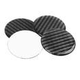 thumbnail image 3 of Carbon Fiber Style Car Emblem Wheel Rim Center Hub Cap Sticker Clear Resin 4pcs, 3 of 6