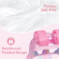 thumbnail image 4 of Mochila Transparente Mommore Unicornio para Niños 4-8 Años Resistente al Agua, 4 of 6