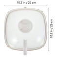 thumbnail image 4 of Cubierta para alimentos Horno de microondas Plato Tapa de la placa Cubierta de la estufa Tapa de los utensilios de cocina HOMEMAXS 10287289-MX, 4 of 6