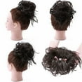 thumbnail image 3 of SEGO Messy Bun Hair Piece For Women Wavy Hair Scrunchies Synthetic Hair Bun Hairpiece Fluffy Tousled Updo Scrunchie Chignon Wrap On Scrunchy Bun Extensions Donut for Women, 3 of 7