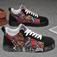 thumbnail image 6 of [Casual Skateboarding Sneakers] Men's Stylish Breathable Low-Top Sneakers | Geometric Pattern Design | Comfortable Fit for Casual Skateboarding, Outdoor Activities, All Seasons, 6 of 9