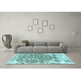 thumbnail image 3 of Ahgly Company Indoor Rectangle Abstract Light Blue Modern Area Rugs, 6' x 9', 3 of 4