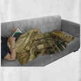 thumbnail image 6 of Retro Soft Flannel Fleece Throw Blanket, Acyrlic Style Vintage Old City Street View Historic Landscape Theme Sepia Scenery, Cozy Plush for Indoor and Outdoor Use, 50" x 70", Sand Brown, by Ambesonne, 6 of 6