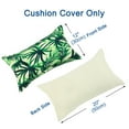 thumbnail image 4 of Unique Bargains Leaves Decorative Throw Pillow Cover #4 12" x 20" 1 Pack, 4 of 7