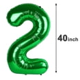 thumbnail image 2 of Globo Número 20 Verde de 40" para Decoración de Fiesta, 2 of 6