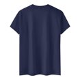 thumbnail image 3 of Pop cazadora para niña Demo-n Hunters Round-Neck Printed Anime Trio Poster T Shirt （Navy）, 3 of 3