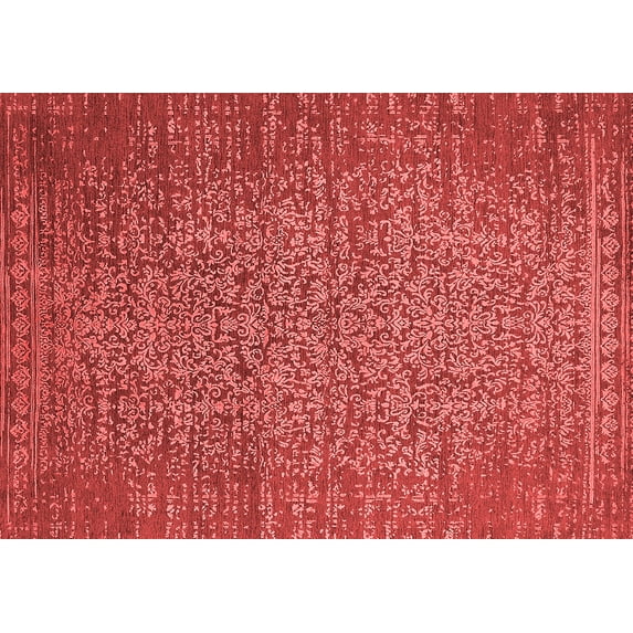 Ahgly Company Indoor Rectangle Oriental Red Industrial Area Rugs, 2' x 4'