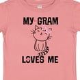 thumbnail image 4 of Inktastic My Gram Loves Me Girls Cat Girls Baby T-Shirt, 4 of 5