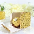 thumbnail image 3 of BalsaCircle 25 Gold 2 in Mini Gift Boxes Sequin Glittered Favor Holders White Ribbon Party Events Decorations, 3 of 8