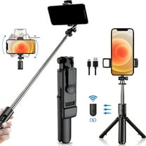 FANGTUOSI 2025 New AI Stabilizer Wireless Bluetooth Selfie Stick Tripod Handheld Gimbal Stabilizer Monopod With Fill light for IOS Android