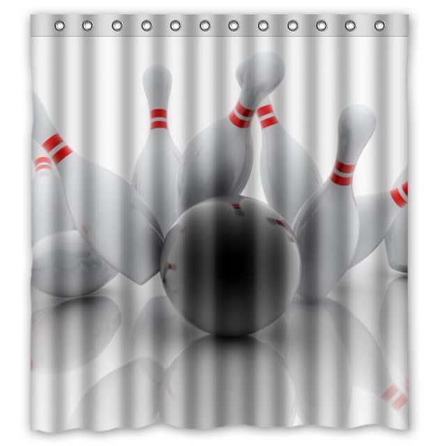 ABPHQTO bolos arte bolas deportes Cortina de ducha Cortina de ducha impermeable 160x180 cm