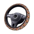 thumbnail image 4 of Elastic Steering Wheel Cover, Gorgeous Daisies Flowers Stretch Thickening Car Steering Wheel Cover Women Men, Steering Wheel Protector Universal 15 in, 4 of 7