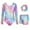 Set 209# Pink, variant on oqasdz Long Sleeve Girls Gymnastics Leotard with Digital Print Ballet Dance Unitard for Training and Performance Comfortable Stretch Dailywear