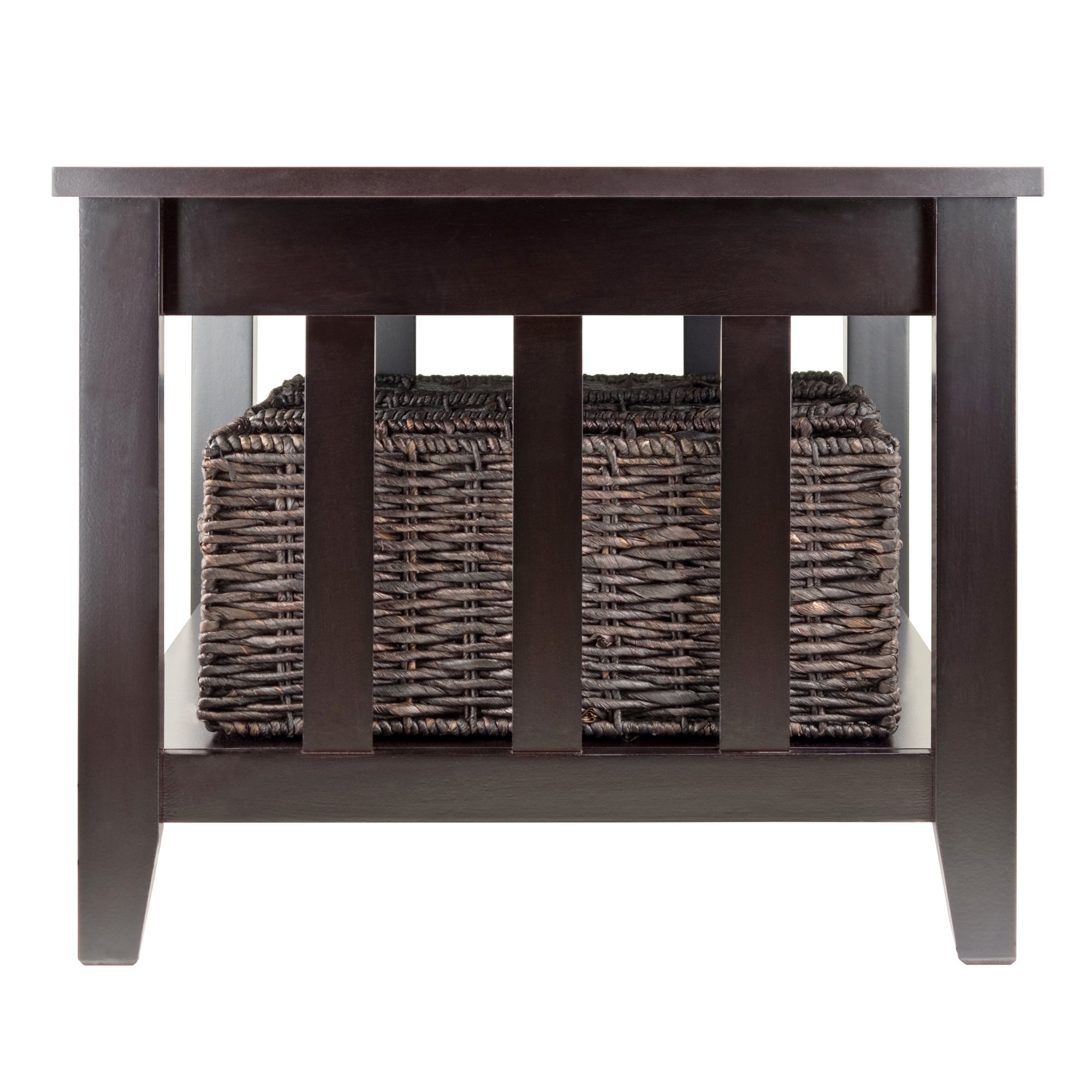 Winsome Wood Morris Coffee Table With 3 Storage Baskets Espresso Winsome Wood Morris Coffee Table With 3 Storage Baskets Espresso Finish