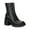 Black Smooth, variant on Womens Tiannaa Faux Suede Ankle Boots