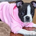 thumbnail image 4 of Cozy Winter Dog Hoodie for Small Dogs & Cats - Fleece Lined Chihuahua Sweater with Pocket, Autumn Puppy Outfits (Pink, M), 4 of 6