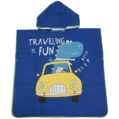 

Quick Drying Children Swimsuit Kids Sea Print Hooded Cloak Baby Swimming Bathrobe for Outdoors Beach Towel