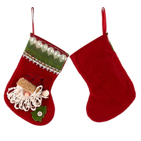 personalised christmas stocking holder xmas sock to hang candy santa