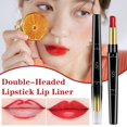 thumbnail image 2 of Double-Headed Lipstick Lip Liner Non Discoloring Lip Pen Matte Makeup Prof M4T5, 2 of 5