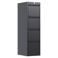 thumbnail image 1 of AOBABO 4 Drawer Vertical Metal File Cabinet w/Lock, Fully Assembled, Black, 1 of 11
