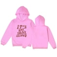 thumbnail image 4 of GUOBIOZIY Girls Hoodies Oversized Letter Printed Hoodies Loose Fit Oversized Sweater Kids Streetwear (Pink,E), 4 of 4