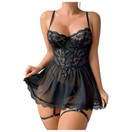 Midwennn Women s Underwear Sexy Lace Nightclub Hollow Out Spicy Girl Slim Fit Backless Slim Slim Slim Slim Slim Strap Bodysuit plus Size Lingerie Gowns 3x-4x