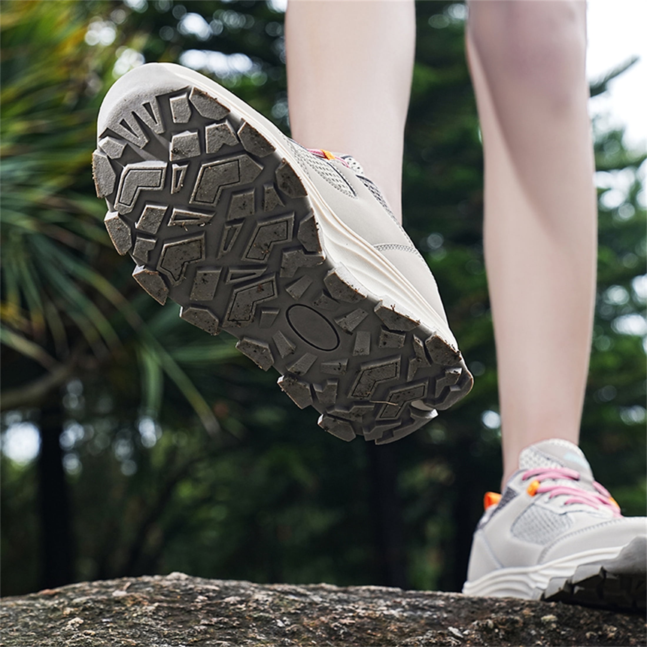 YOURDIARY Womens Mens Hiking Shoes Comfortable Lightweight Breathable Anti-Slip Outdoor Walking Shoes Sneakers