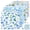 Blue, variant on Threns 8 Pcs Floral Quilting Fabric Squares, 20x20 inch Patchwork Precut Strips, Pink Floral Printed Fabric Bundles for Holiday DIY Craft Sewing Quilt