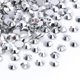 thumbnail image 1 of Diamantes de imitación plateados Meibite con parte trasera plana, diamantes de imitación de vidrio para decoración de uñas y manualidades, fijación con pegamento, piedras preciosas sueltas (plata, SS1, 1 of 1