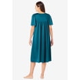 thumbnail image 2 of Only Necessities Plus Size Short Silky Lace-Trim Gown, 2 of 6