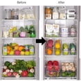 thumbnail image 2 of 8 Pack Stackable Fridge Organizers, Clear Pantry Organizers and Storage Plastic Small Food Storage Bins Freezer Organizer Containers with Ha, 2 of 5