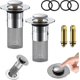 thumbnail image 1 of 2Pcs Bathroom Sink Stopper Hair Catcher, Bathroom Sink Drain Strainer, Pop Up, 1 of 4