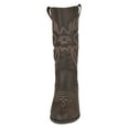 thumbnail image 4 of Women Cowgirl Cowboy Stitched Mid Calf Forever Boots Pointy Toe Western Dark Brown 7.5, 4 of 4