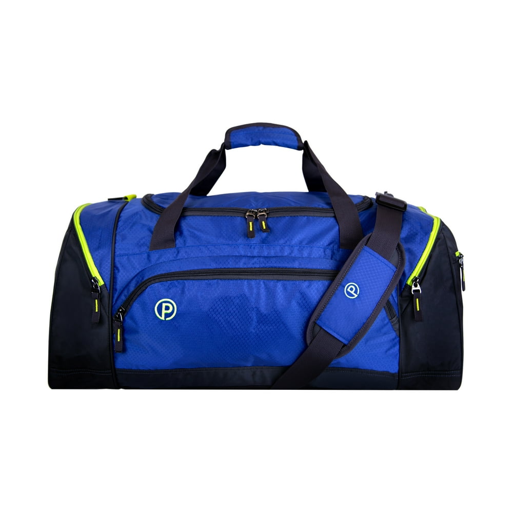 Protege Unisex 24" Duffel Bag Perfect for MultiDay Travel, Blue